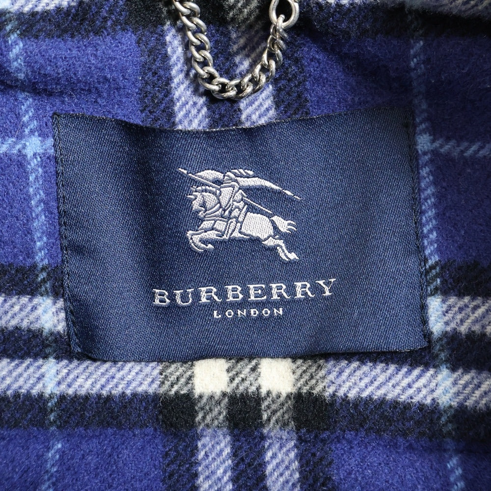 BURBERRY LONDON(バーバリーロンドン) 裏地チェック ダッフルコート ネイビー JR33143