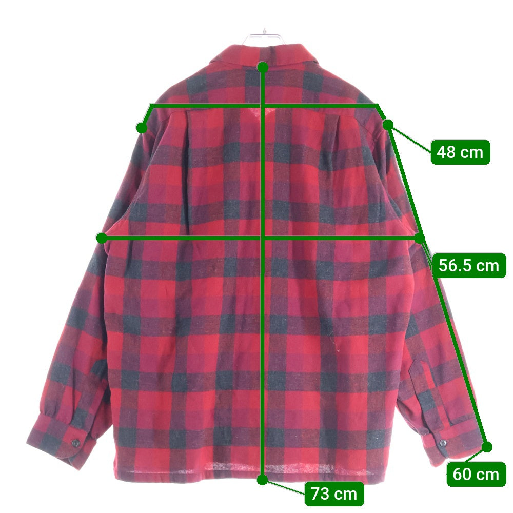 PENDLETON(ペンドルトン) 60S VNTAGE WOOL L/S CHECK SHIRT ヴィンテージ ウール チェック 長袖シャツ レッド/ブラック