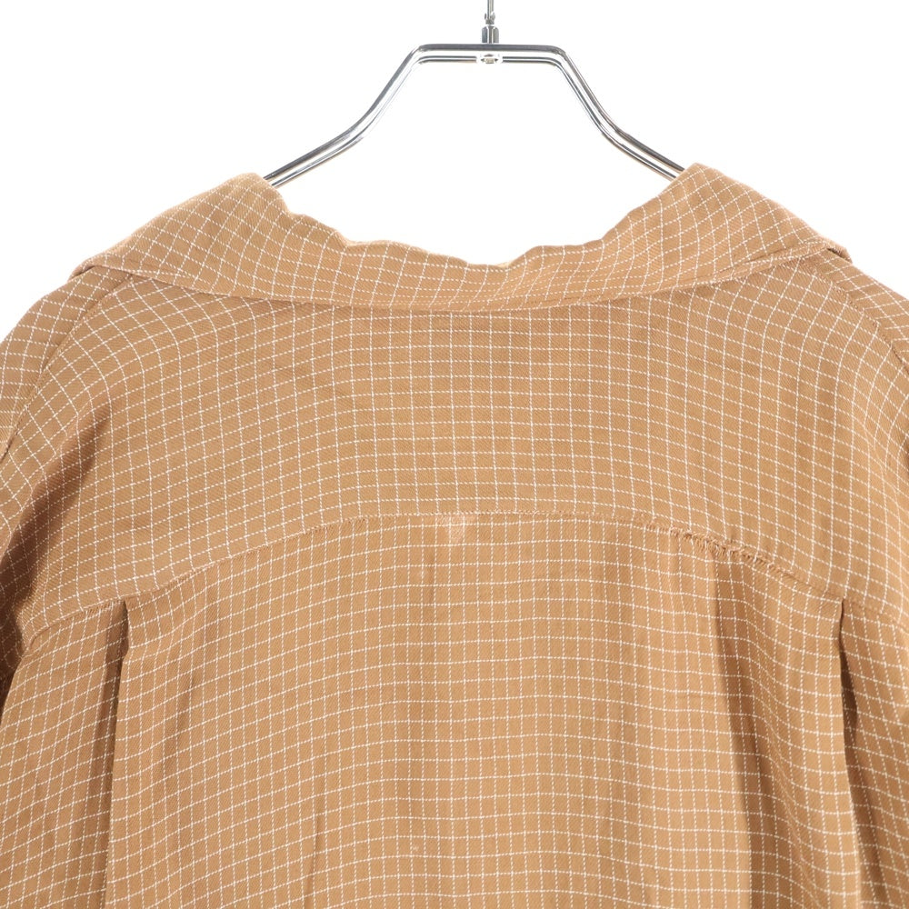 VINTAGE(ヴィンテージ) 40S STERLING L/S CHECK SHIRT スターリン プリント使用 フラップポケット チェック 長袖シャツ ブラウン/ホワイト