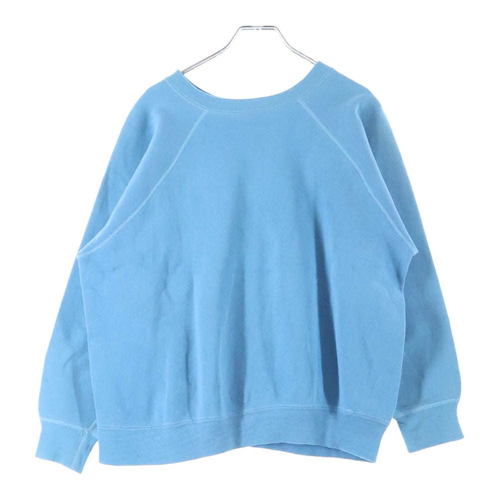 VINTAGE(ヴィンテージ) 50S PULLOVER SWEAT ラグラン 袖ステッチ貫通 プルオーバー スウェット トレーナー ブルー