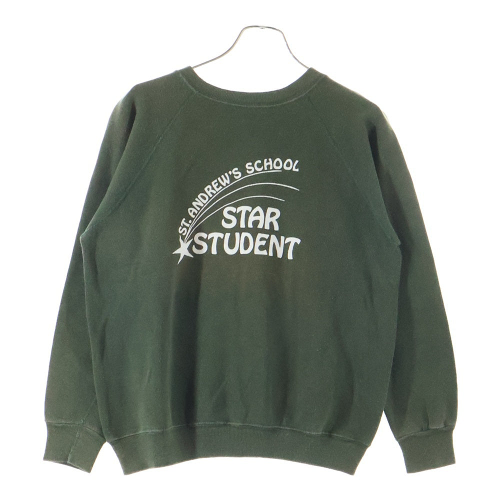 VINTAGE(ヴィンテージ) 60S ST. ANDREW'S SCHOOLSTAR STUDENT PULLOVER SWEAT セント アンドリューズ スクールカレッジロゴ ラグラン 袖ステッチ貫通 スウェット トレーナー