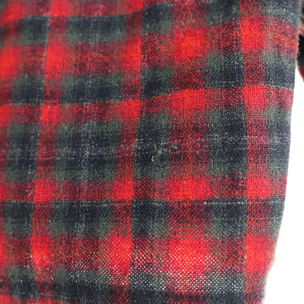 PENDLETON(ペンドルトン) 50S VNTAGE WOOL L/S CHECK SHIRT ヴィンテージ ウール チェック 長袖シャツ レッド/ブラック