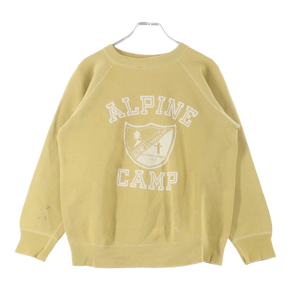 VINTAGE(ヴィンテージ) 50S ALPINE CAMP PULLOVER SWEAT 袖ステッチ貫通 プルオーバー スウェット トレーナー イエロー