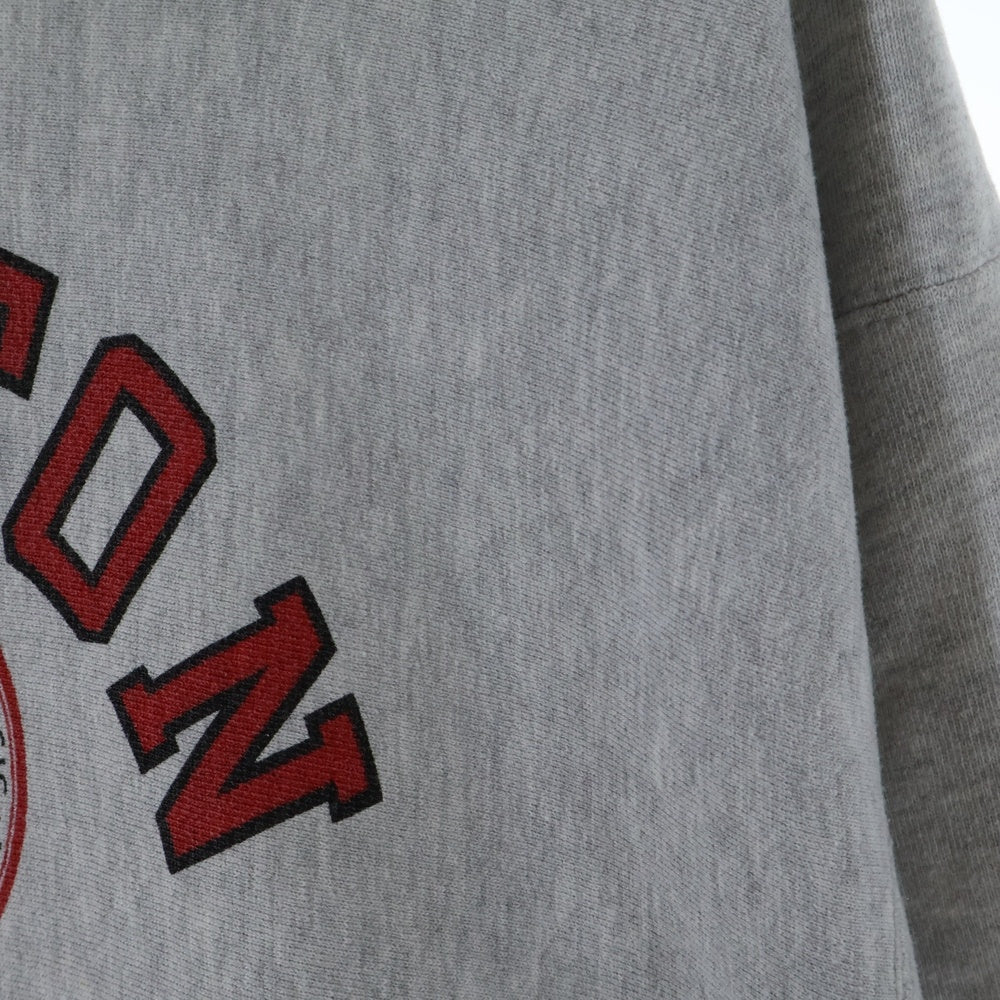 CHAMPION(チャンピオン) 80S REVERSE WEAVE BOSTON UNIVERSITY PULLOVER SWEAT リバースウィーブ ボストン トリコタグ後期 裏起毛 染み込み プルオーバー スウェット トレーナー グレー