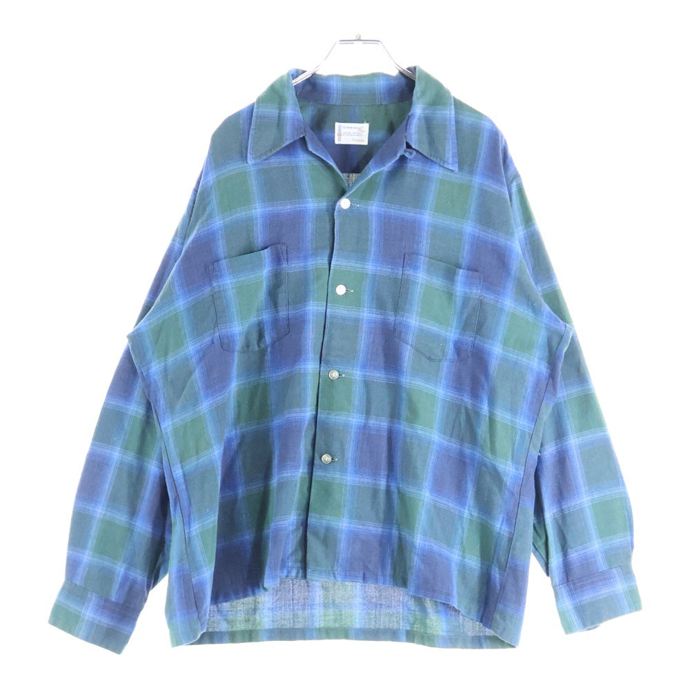 PENNEYS TOWNCRAFT(ぺニーズタウンクラフト) 60S VINTAGE OMBRE L/S CHECK SHIRT ヴィンテージ オンブレ チェック 長袖シャツ ブルー/グリーン