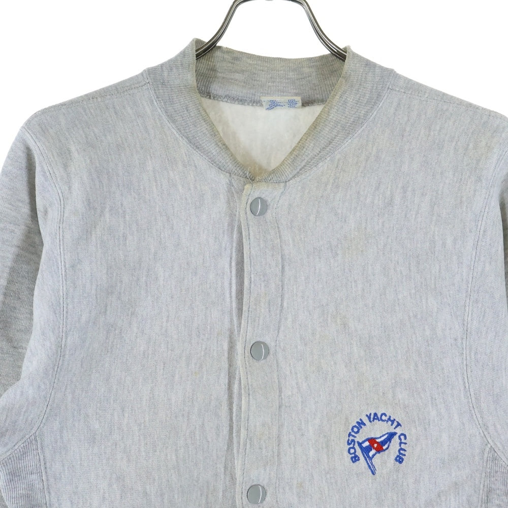 CHAMPION(チャンピオン) 90s REVERSE WEAVE BOSTON YACHT CLUB スナップボタン カーディガン グレー