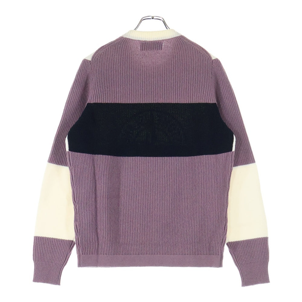 STONE ISLAND(ストーンアイランド) 18AW Stone Island Embroidered Logo Knit Sweater 6915583B7 エンブロイダリーロゴニット クルーネック長袖ニットセーター