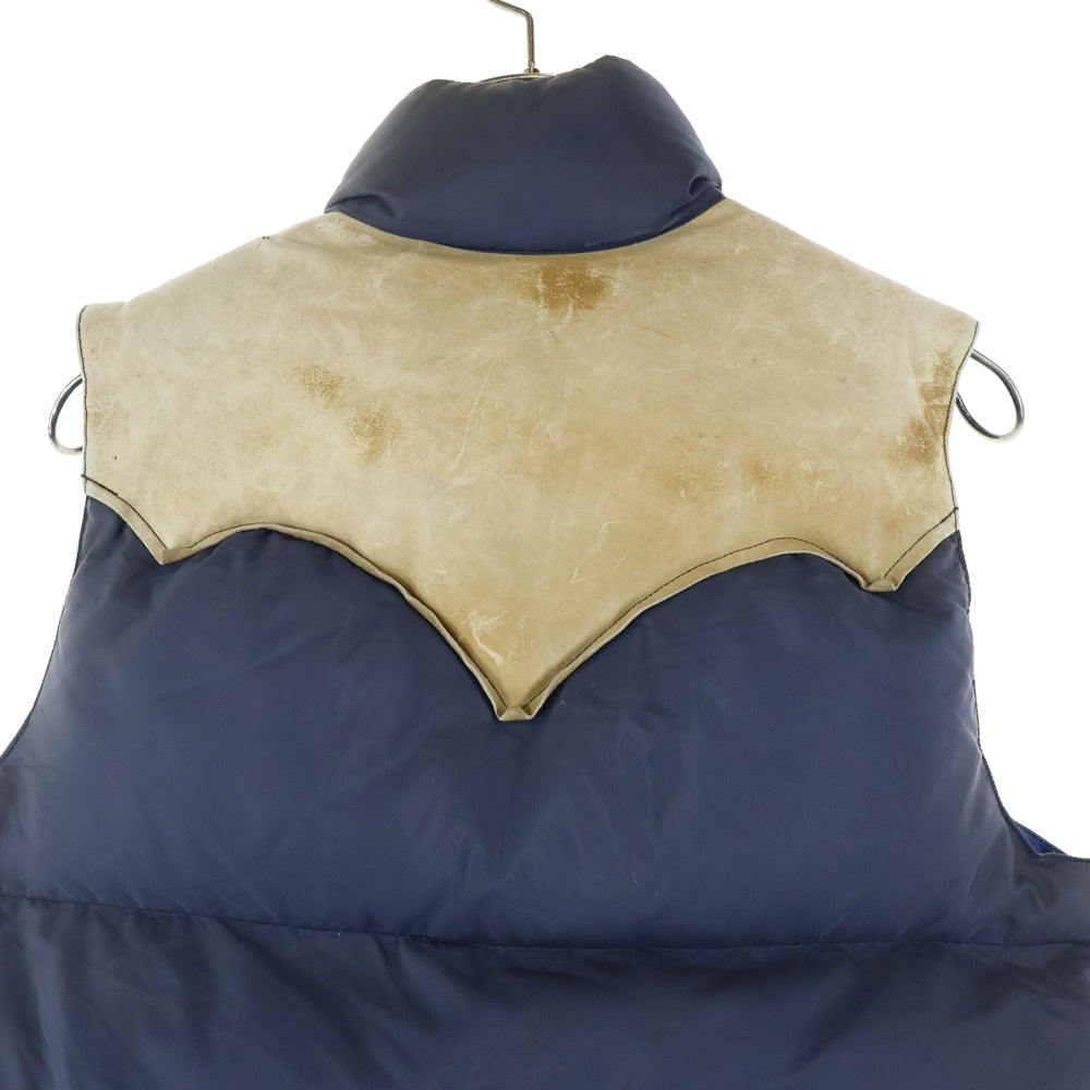 ROCKY MOUNTAIN(ロッキーマウンテン) 70s VINTAGE DOWN VEST ヴィンテージ ダウンベスト ベージュ/ネイビー