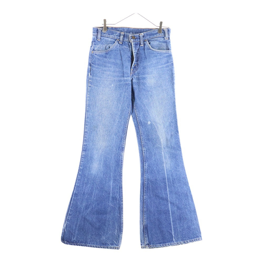 Levi's(リーバイス) 70s 684-0217 ボタン裏16 USA製 42TALONZIP オレンジタブ ビッグベル フレアデニムパンツ ジーンズ ブルー