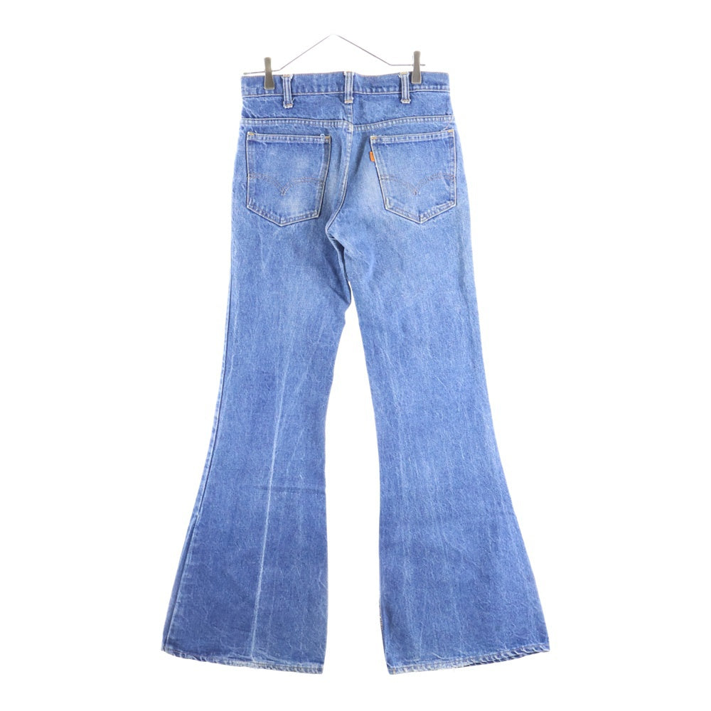Levi's(リーバイス) 70s 684-0217 ボタン裏16 USA製 42TALONZIP オレンジタブ ビッグベル フレアデニムパンツ ジーンズ ブルー