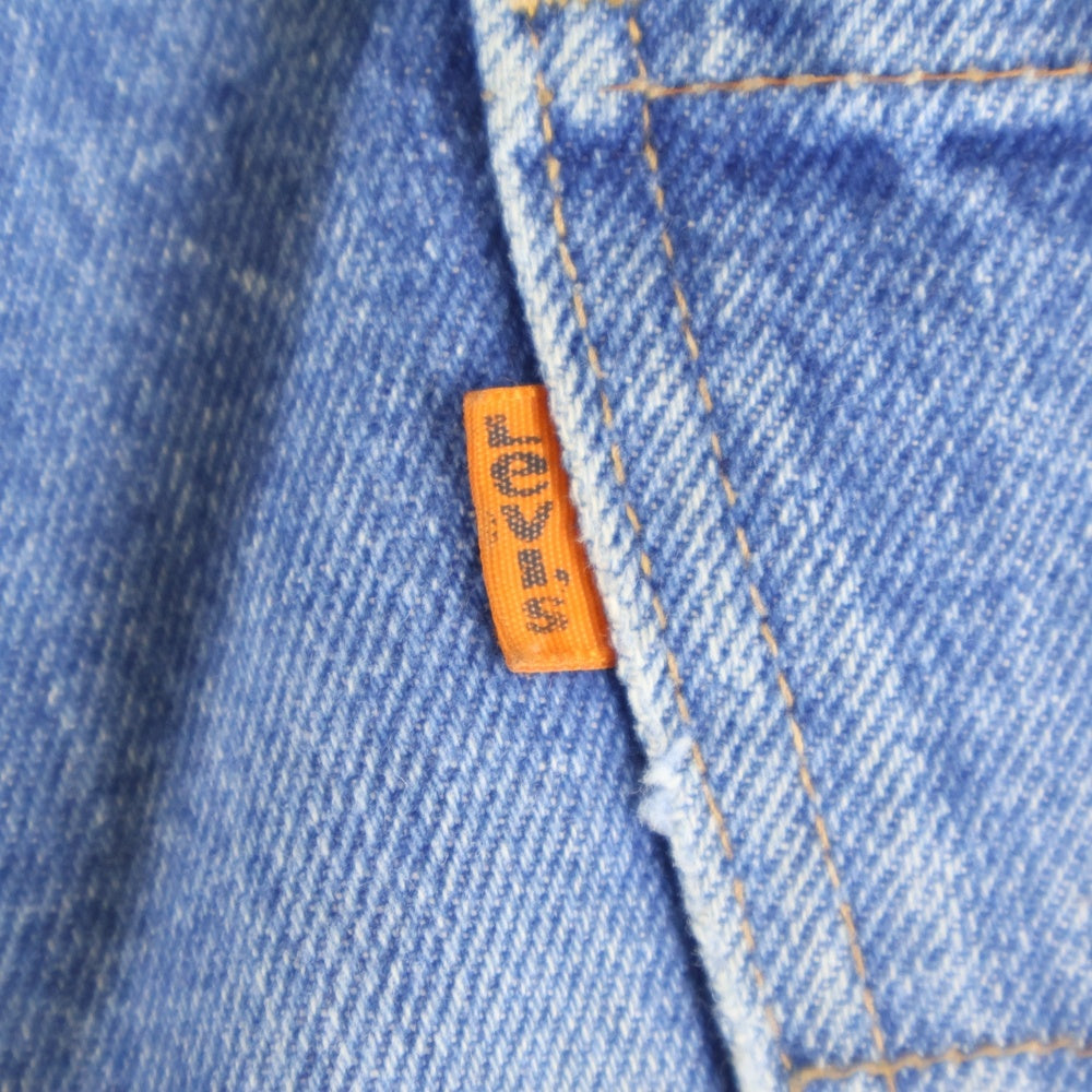 Levi's(リーバイス) 70s 684-0217 ボタン裏16 USA製 42TALONZIP オレンジタブ ビッグベル フレアデニムパンツ ジーンズ ブルー