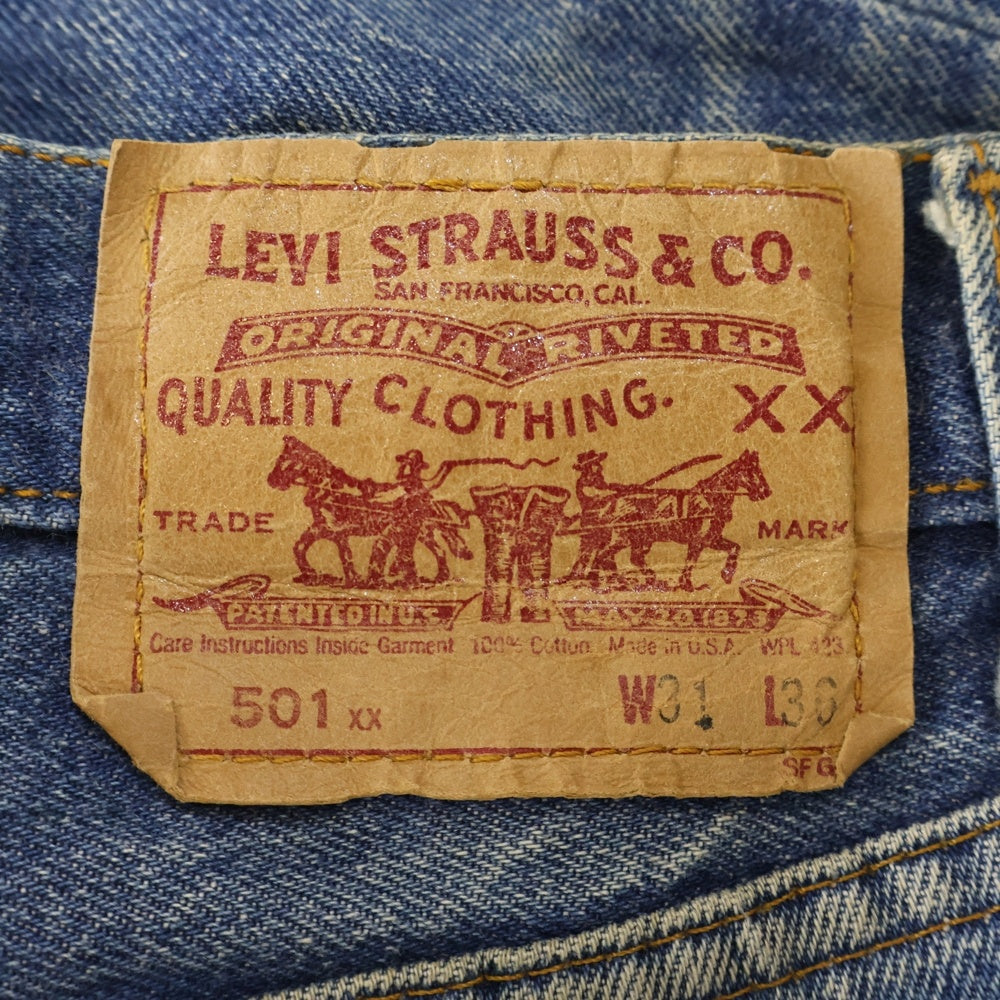 Levi's(リーバイス) 90s 501XX 501-5900 ボタン裏555 USA製 ストレートデニムパンツ インディゴブルー