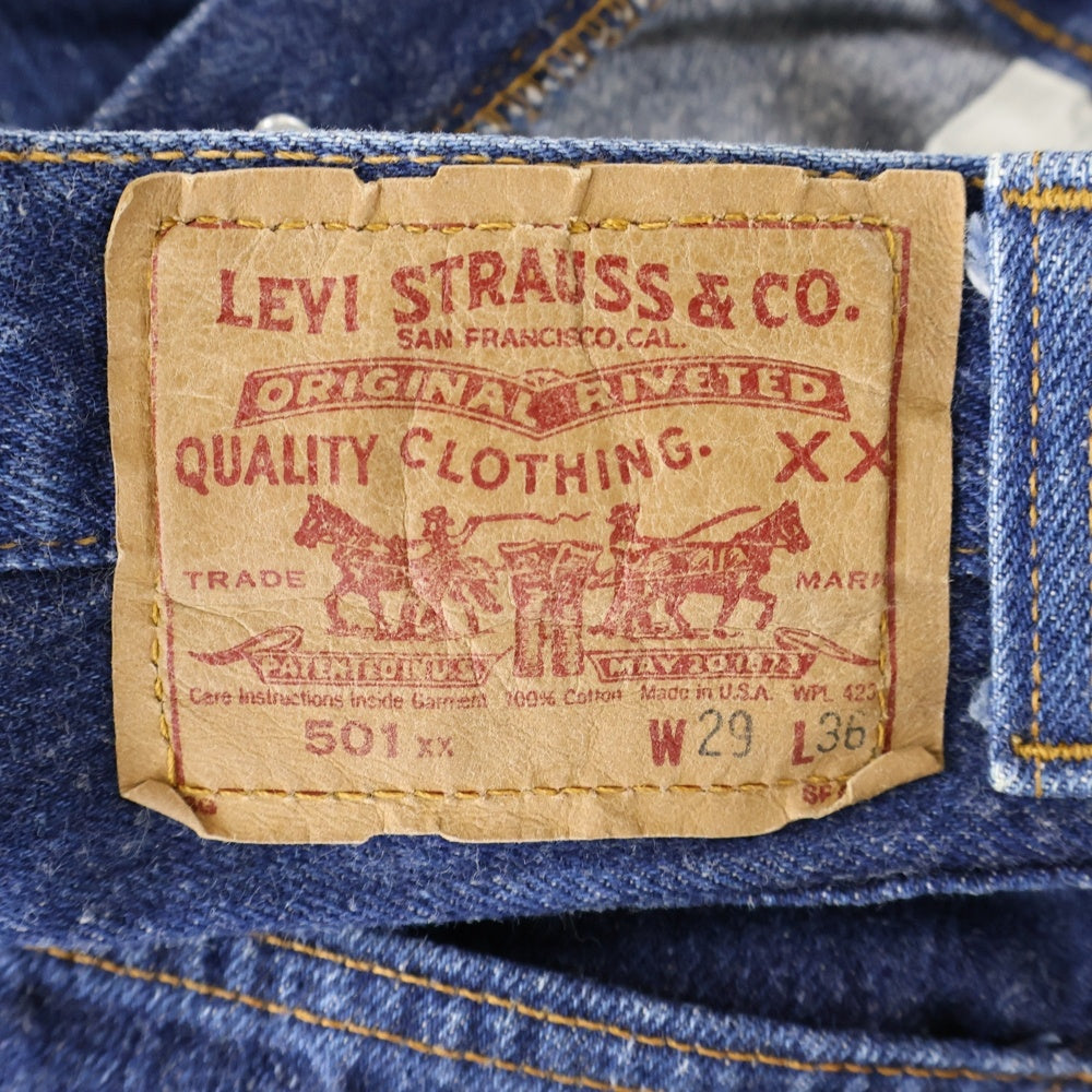 Levi's(リーバイス) 90s 501XX 501-0000 ボタン裏522 USA製 スモールe ストレートデニムパンツ インディゴブルー
