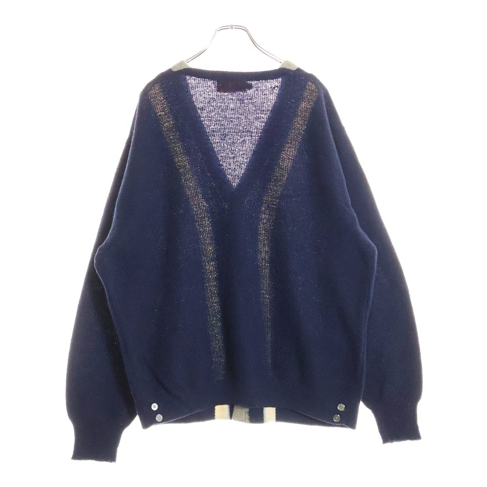 VINTAGE(ヴィンテージ) 60S ROMA WOOL ALPACA CARDIGAN ローマ ウール アルパカ カーディガン ネイビー/ホワイト