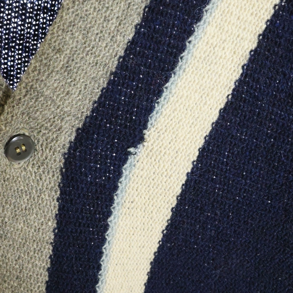 VINTAGE(ヴィンテージ) 60S ROMA WOOL ALPACA CARDIGAN ローマ ウール アルパカ カーディガン ネイビー/ホワイト