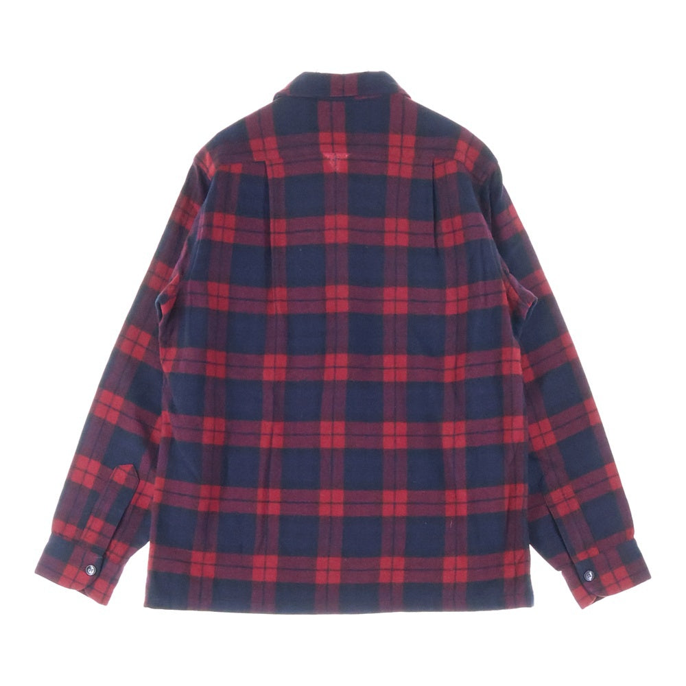 PENDLETON(ペンドルトン) 50S VINTAGE WOOL L/S CHECK SHIRT ヴィンテージ ウール 長袖シャツ レッド/ネイビー