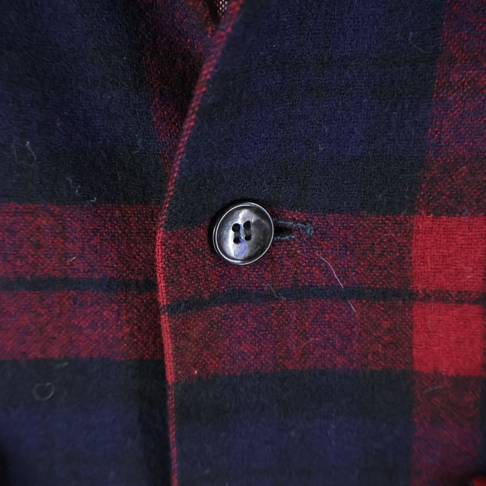 PENDLETON(ペンドルトン) 50S VINTAGE WOOL L/S CHECK SHIRT ヴィンテージ ウール 長袖シャツ レッド/ネイビー
