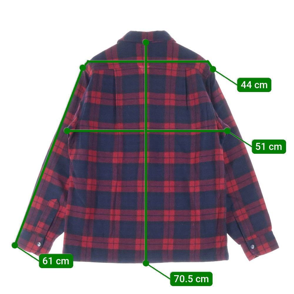 PENDLETON(ペンドルトン) 50S VINTAGE WOOL L/S CHECK SHIRT ヴィンテージ ウール 長袖シャツ レッド/ネイビー