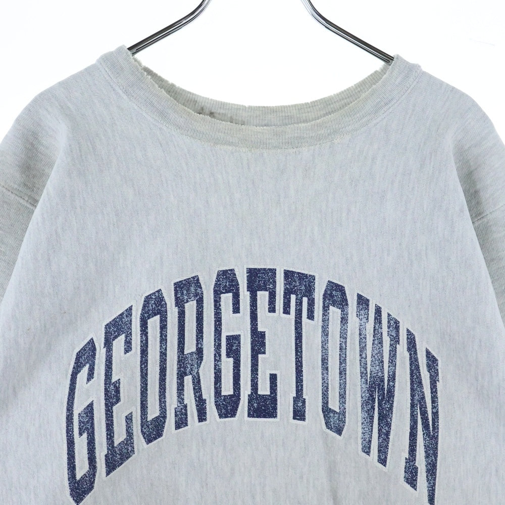 CHAMPION(チャンピオン) 90S REVERSE WEAVE GEORGETOWN SWEAT リバースウィーブ ジョージタウン プリント 刺繍タグ スウェット グレー