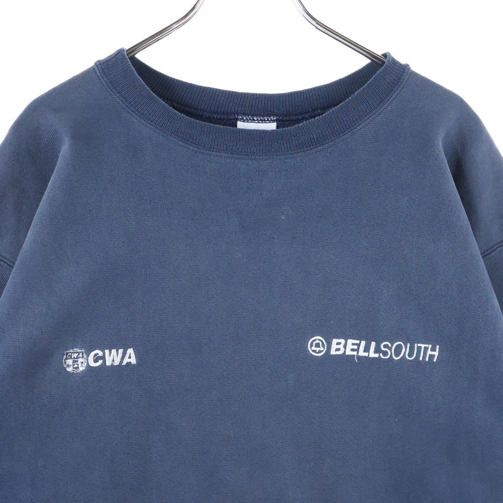 CHAMPION(チャンピオン) 90S REVERSE WEAVE CWA BELLSOUTH SWEAT リバースウィーブ ベルサウス 企業ロゴ 刺繍タグ スウェット ネイビー