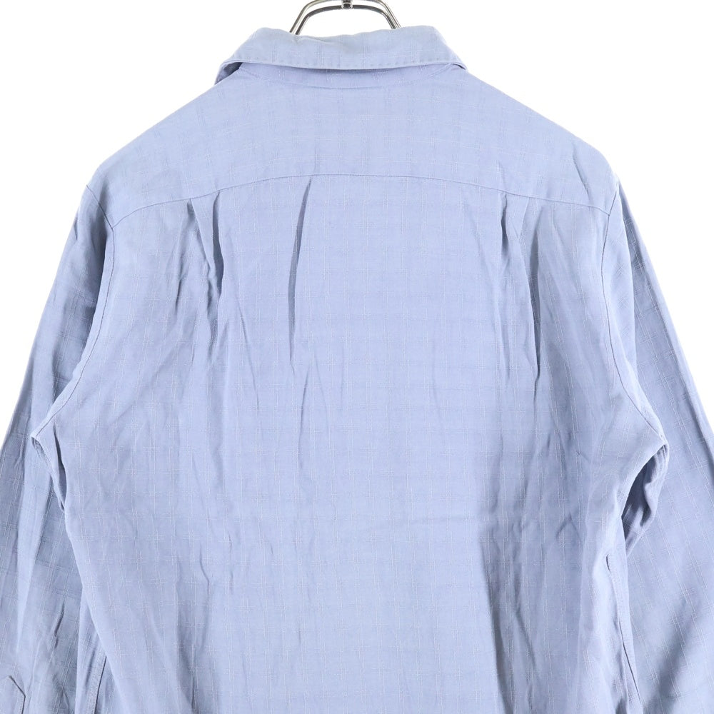 VINTAGE(ヴィンテージ) 50S SPORTSMAN CHECK L/S SHIRT スポーツマン フラップポケット 刺繍 長袖シャツ カスリ柄 ブルー