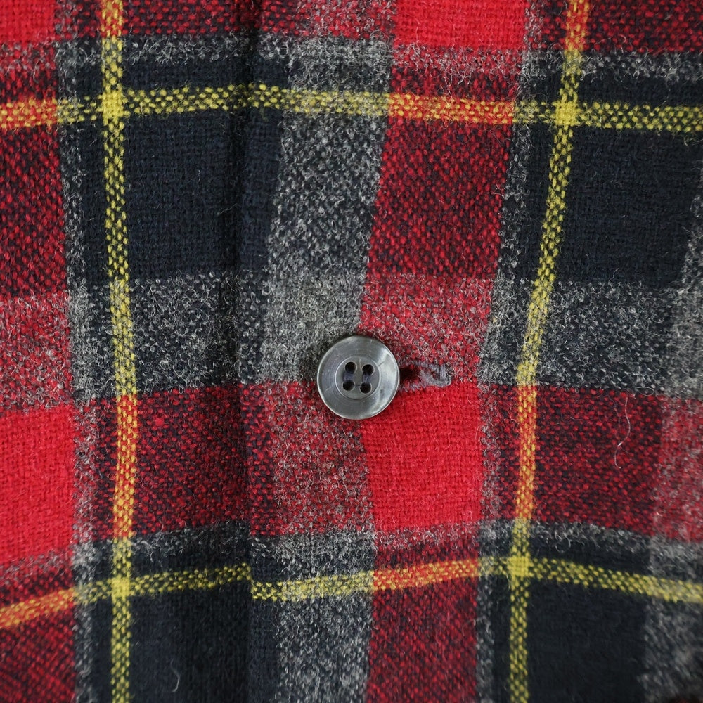 VINTAGE(ヴィンテージ) 50S AMANA WOOL L/S SHIRT アマナ ウール 長袖シャツ レッド/ブラック/イエロー
