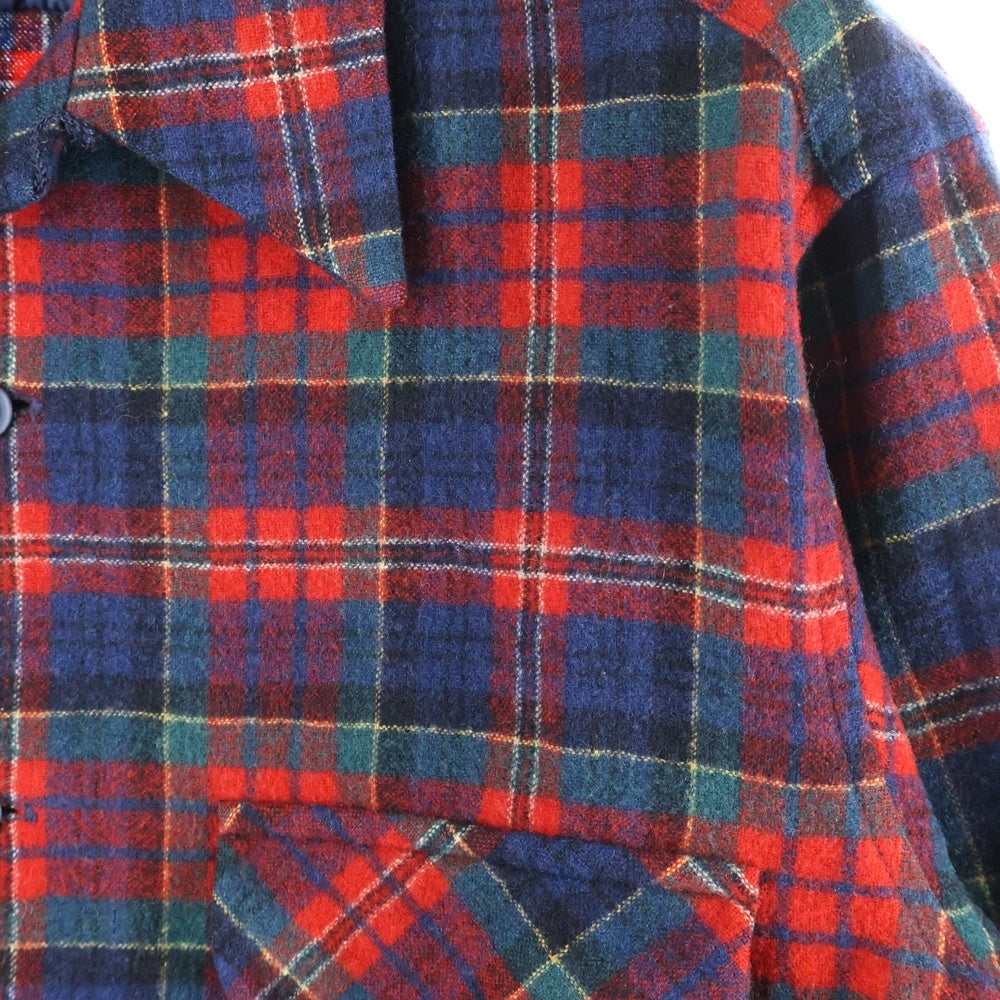 PENDLETON(ペンドルトン) 70S VINTAGE WOOL L/S CHECK SHIRT ヴィンテージ ウール チェック 長袖シャツ レッド/グリーン/ブルー