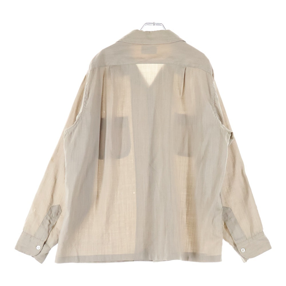 PENDLETON(ペンドルトン) 50S VINTAGE WOOL L/S SHIRT ビンテージ ウール 長袖シャツ ソリット ブラウン