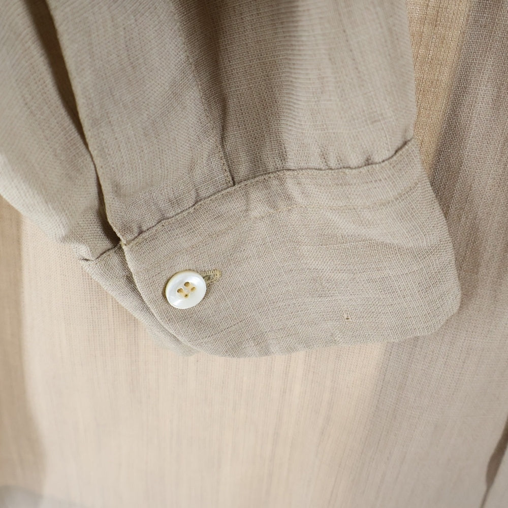 PENDLETON(ペンドルトン) 50S VINTAGE WOOL L/S SHIRT ビンテージ ウール 長袖シャツ ソリット ブラウン