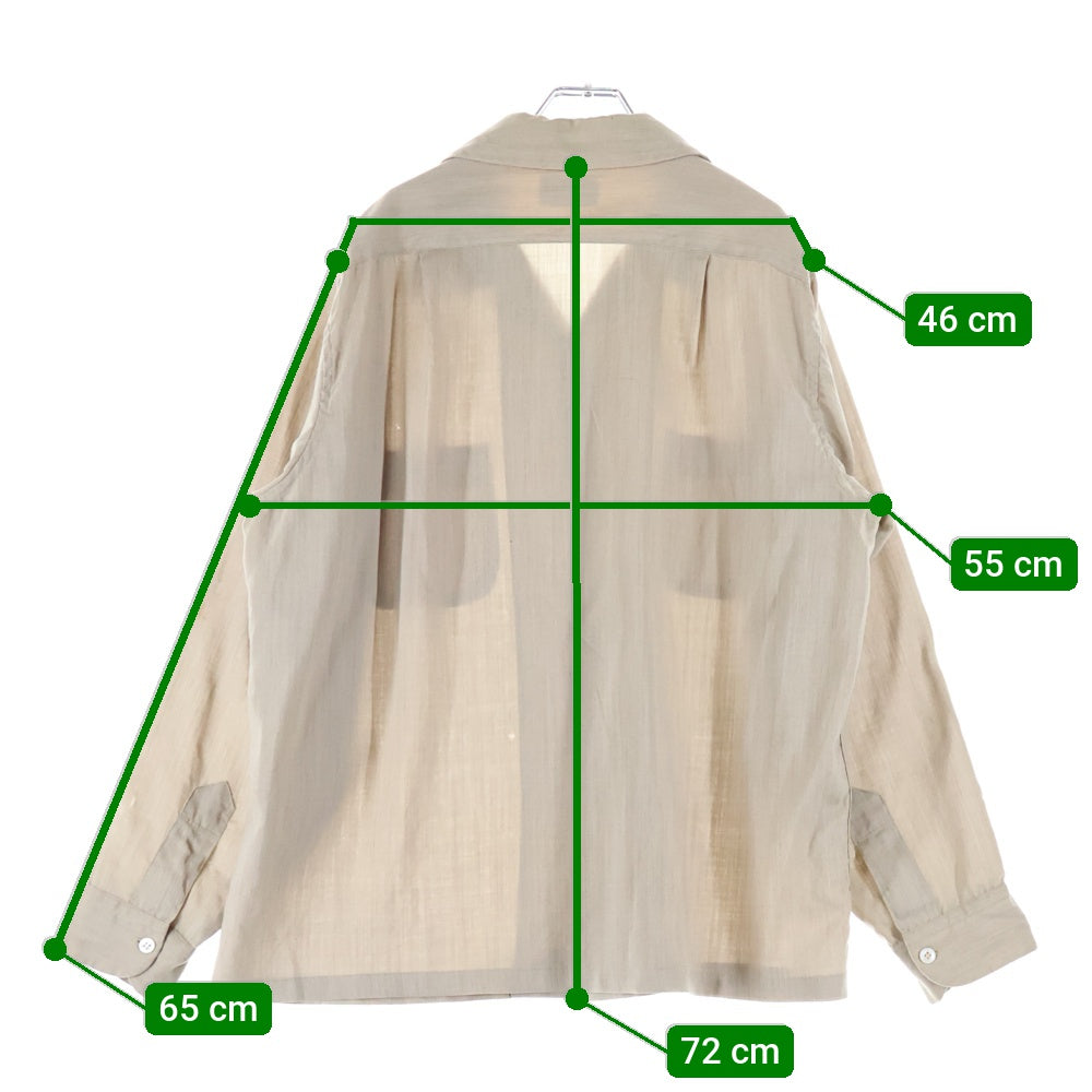 PENDLETON(ペンドルトン) 50S VINTAGE WOOL L/S SHIRT ビンテージ ウール 長袖シャツ ソリット ブラウン