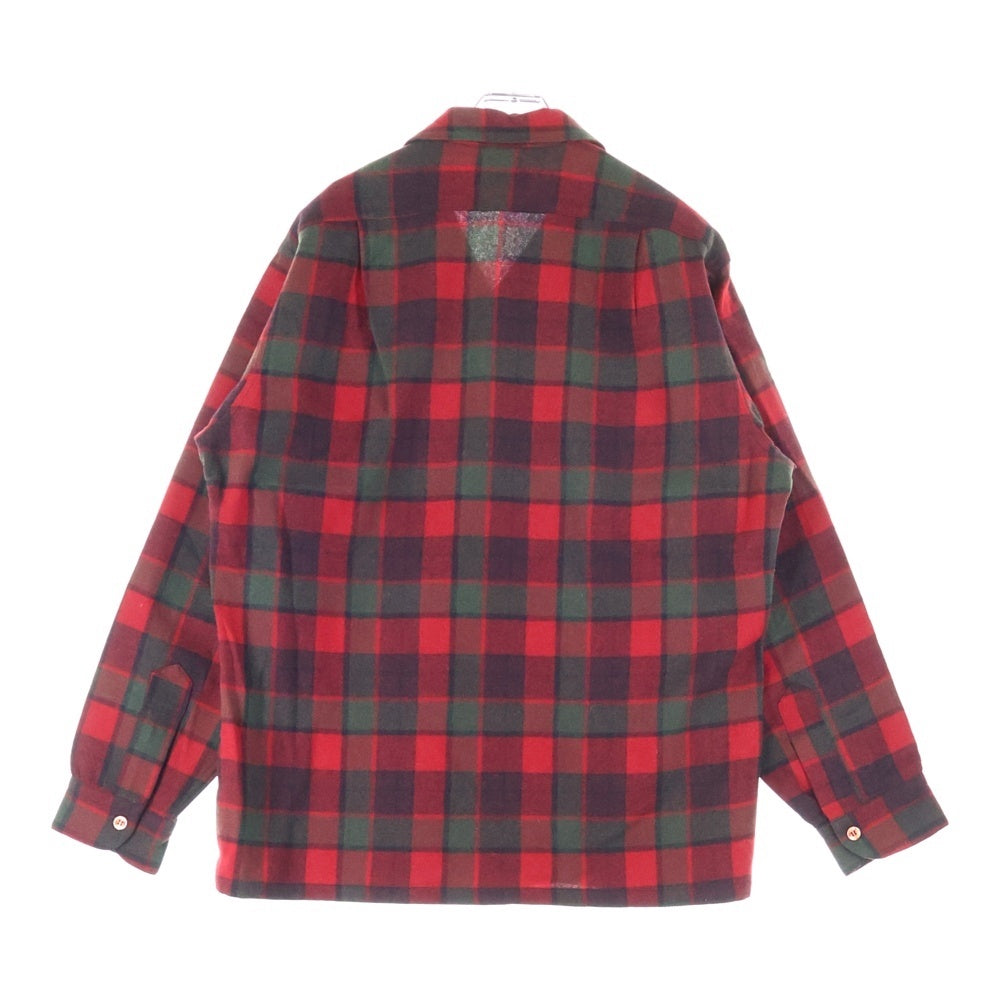 PENDLETON(ペンドルトン) 60S VINTAGE WOOL L/S CHECK SHIRT ヴィンテージ ウール 長袖シャツ レッド/ブラック