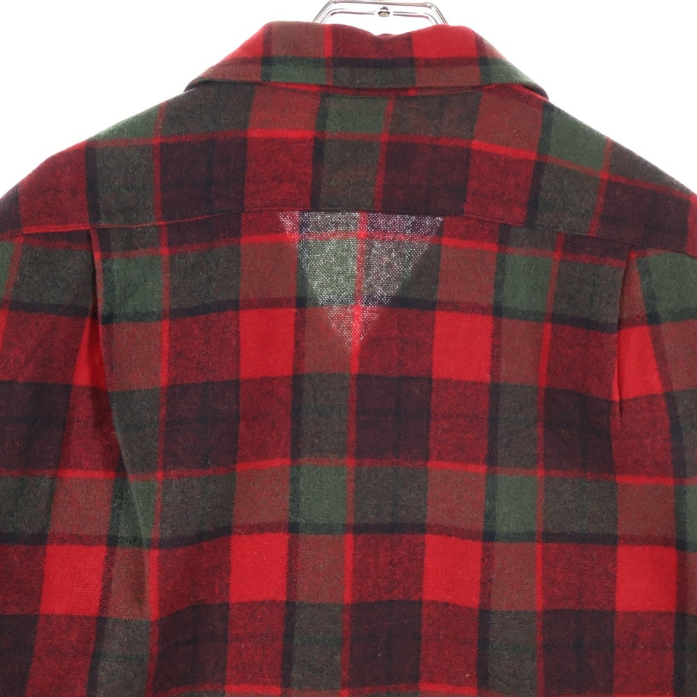 PENDLETON(ペンドルトン) 60S VINTAGE WOOL L/S CHECK SHIRT ヴィンテージ ウール 長袖シャツ レッド/ブラック
