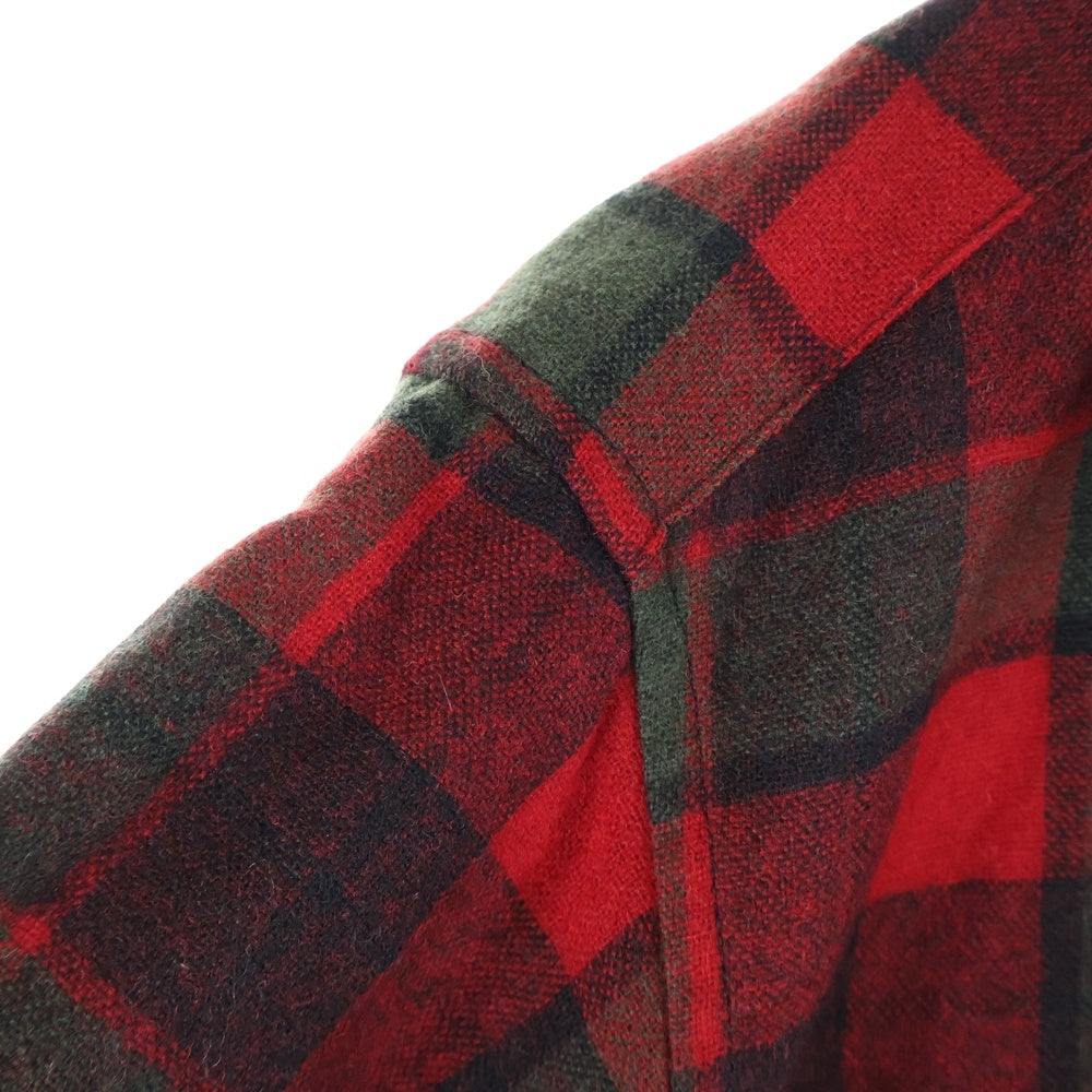 PENDLETON(ペンドルトン) 60S VINTAGE WOOL L/S CHECK SHIRT ヴィンテージ ウール 長袖シャツ レッド/ブラック