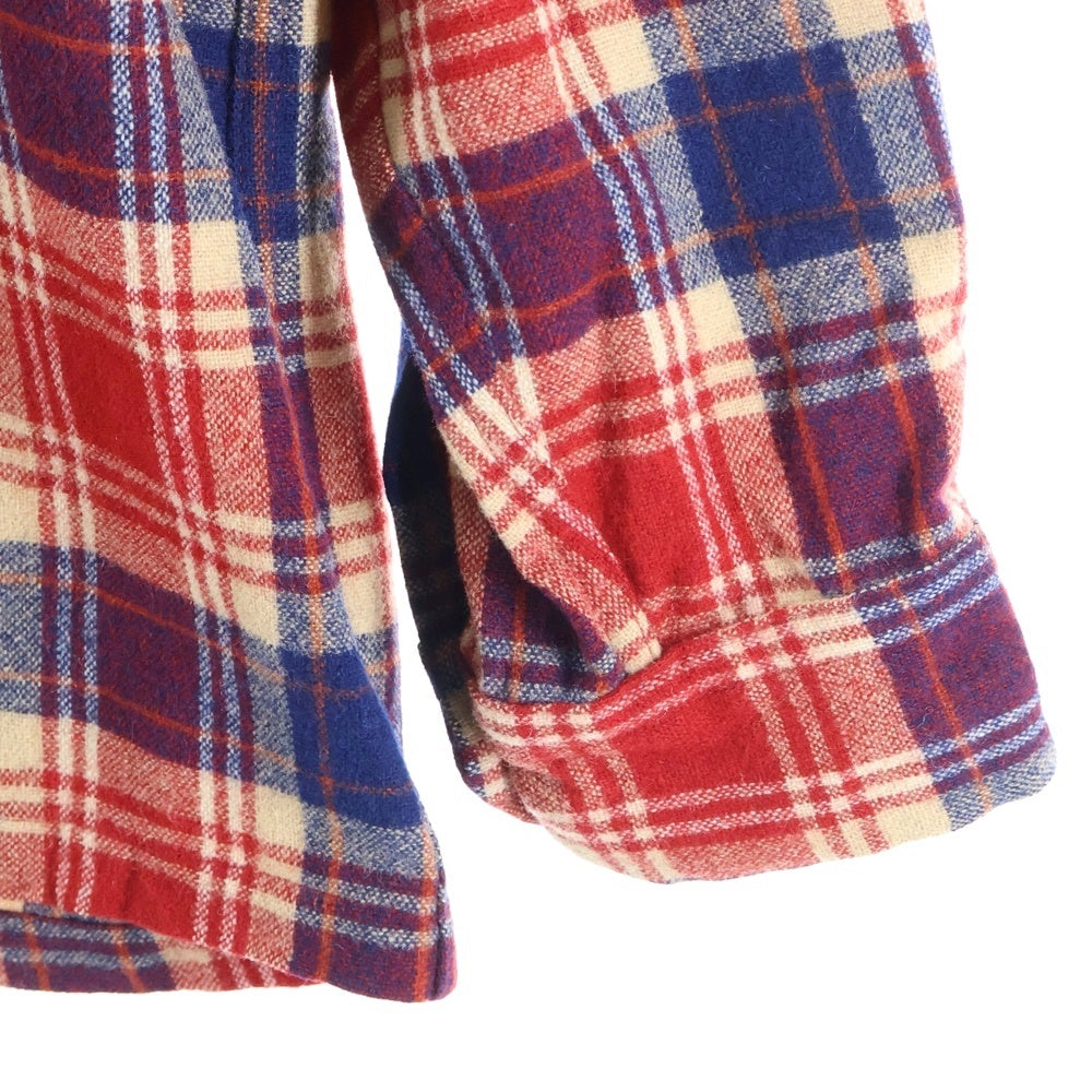 PENDLETON(ペンドルトン) 70S VINTAGE WOOL L/S CHECK SHIRT ヴィンテージ ウール 長袖シャツ レッド/ブルー