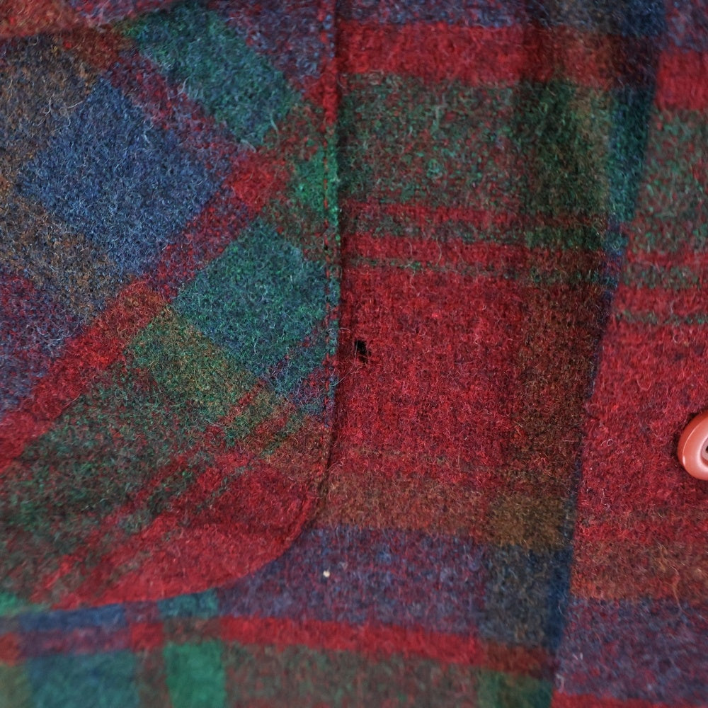 PENDLETON(ペンドルトン) 70S VINTAGE WOOL L/S CHECK SHIRT ヴィンテージ ウール 長袖シャツ レッド/グリーン/ブラウン