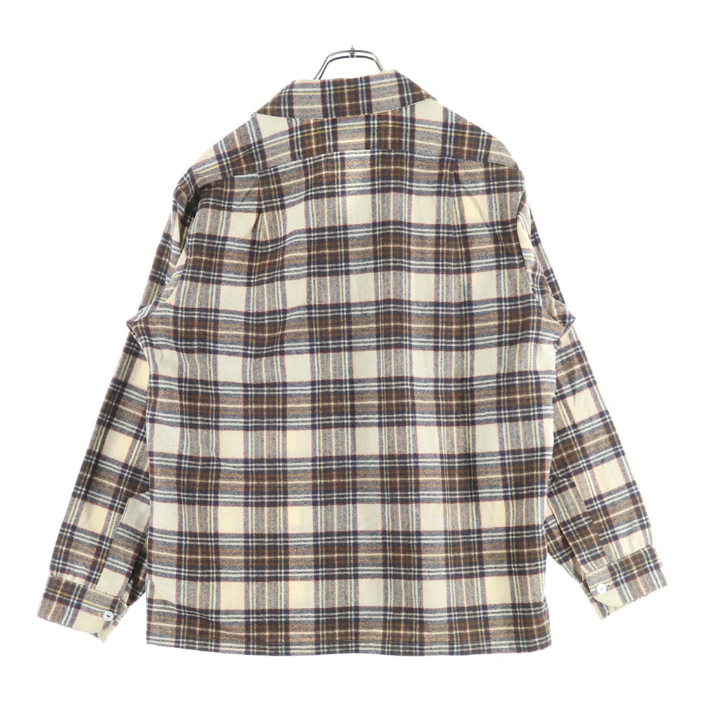 PENDLETON(ペンドルトン) 70S VINTAGE WOOL L/S CHESK SHIRT ヴィンテージ ウール 長袖シャツ ブラウン/ネイビー
