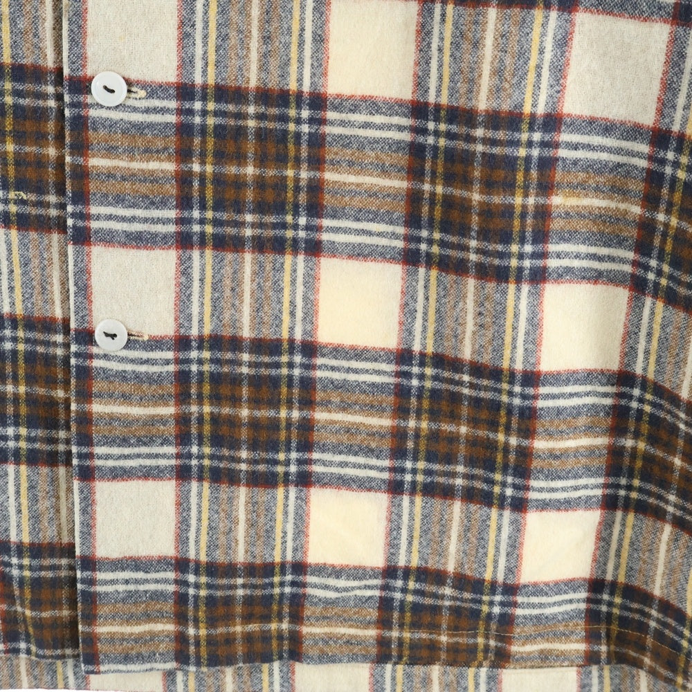 PENDLETON(ペンドルトン) 70S VINTAGE WOOL L/S CHESK SHIRT ヴィンテージ ウール 長袖シャツ ブラウン/ネイビー