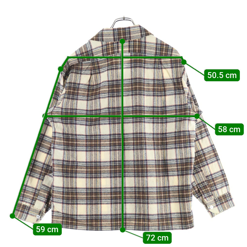 PENDLETON(ペンドルトン) 70S VINTAGE WOOL L/S CHESK SHIRT ヴィンテージ ウール 長袖シャツ ブラウン/ネイビー