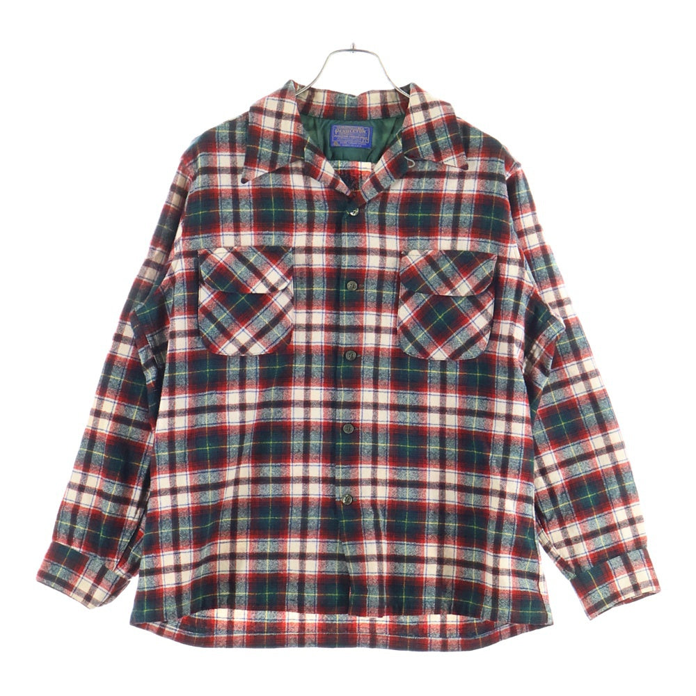 PENDLETON(ペンドルトン) 70S VINTAGE WOOL L/S CHECK SHIRT ヴィンテージ ウール 長袖シャツ レッド/グリーン/ネイビー