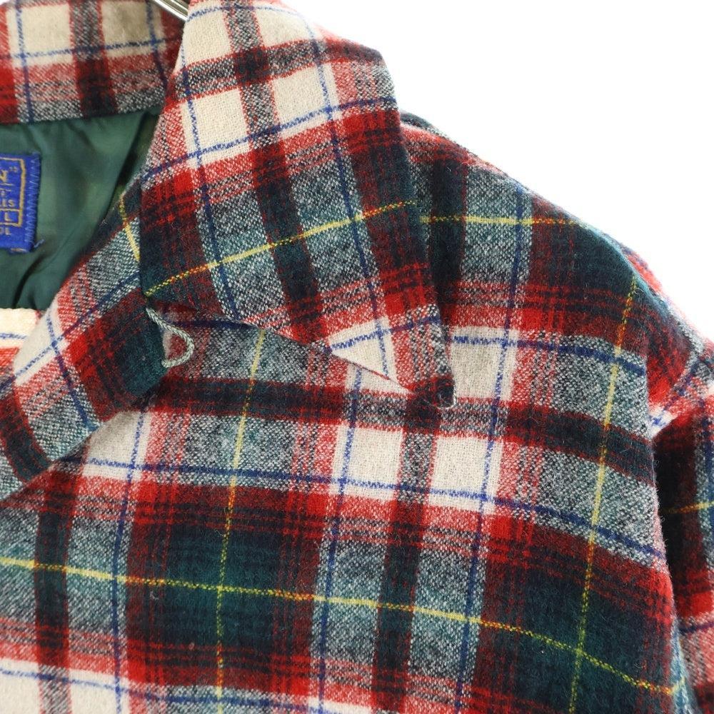 PENDLETON(ペンドルトン) 70S VINTAGE WOOL L/S CHECK SHIRT ヴィンテージ ウール 長袖シャツ レッド/グリーン/ネイビー