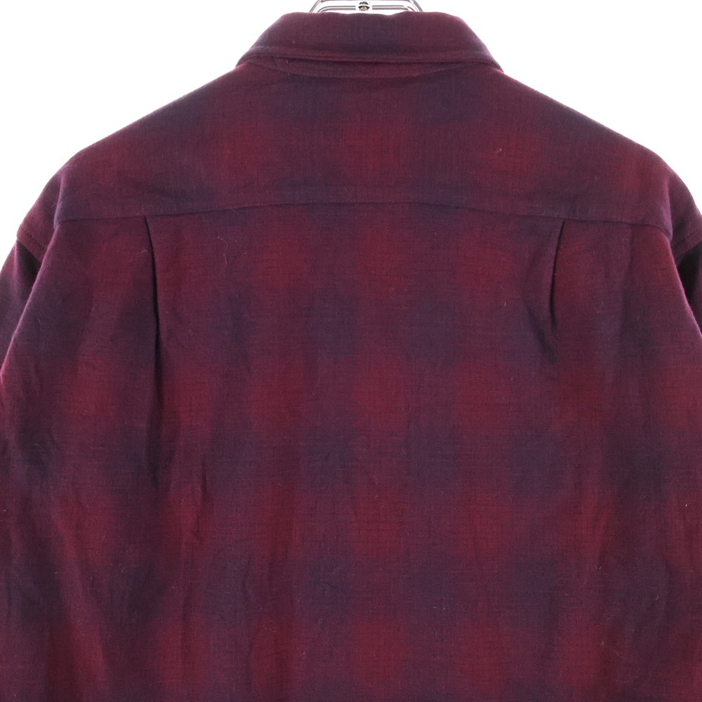 PENDLETON(ペンドルトン) 50S VINTAGE WOOL L/S OMBRE CHECK SHIRT ヴィンテージ ウール オンブレチェック 長袖シャツ レッド/ブラック