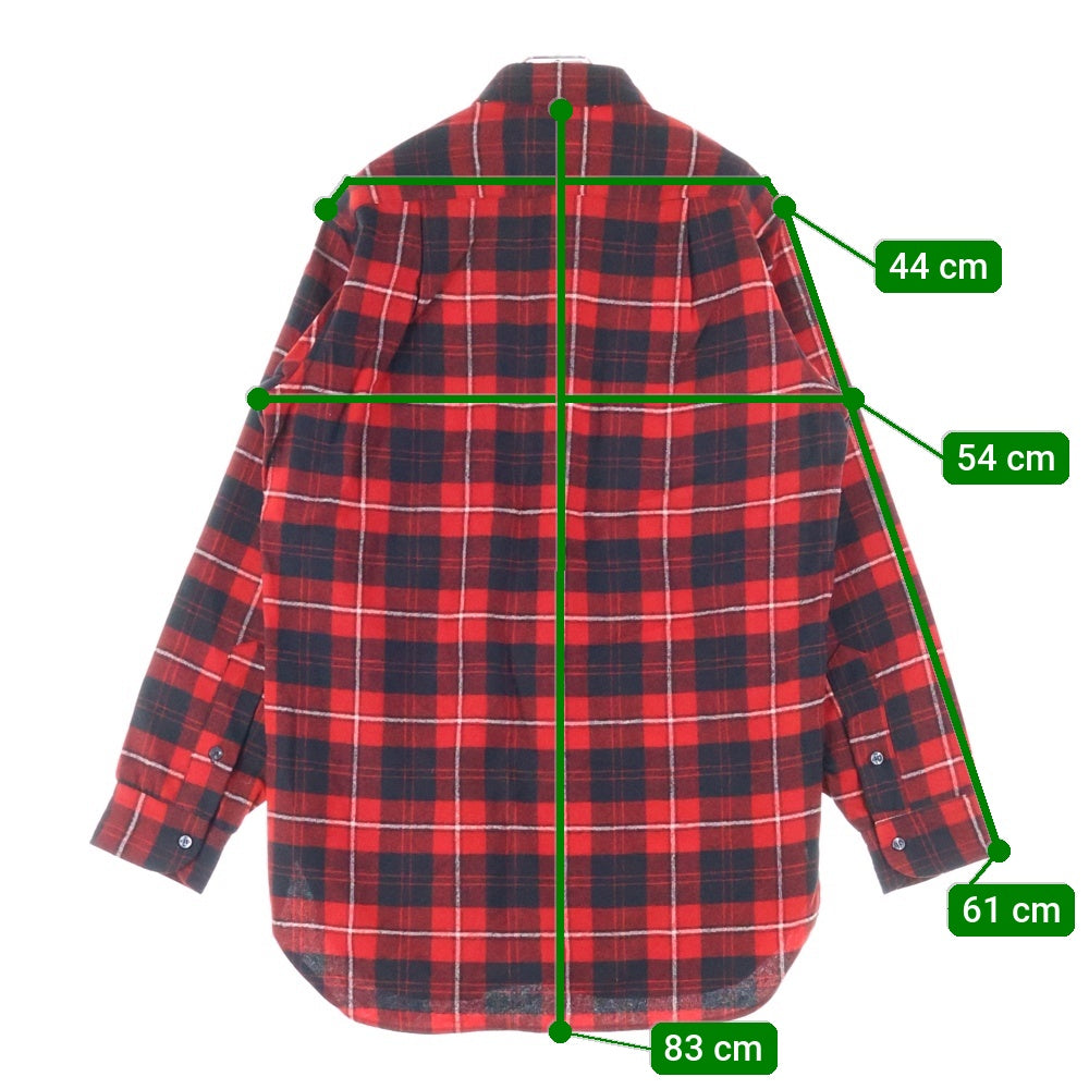 PENDLETON(ペンドルトン) 50S VINTAGE WOOL L/S CHECK SHIRT ヴィンテージ ウール チェック 長袖シャツ レッド/ブラック