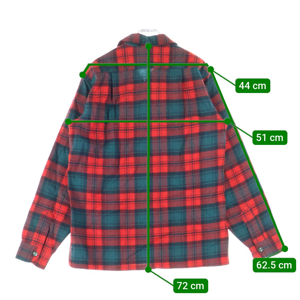 PENDLETON(ペンドルトン) 50S VINTAGE WOOL L/S CHECK SHIRT ヴィンテージ ウール チェック 長袖シャツ レッド/グリーン