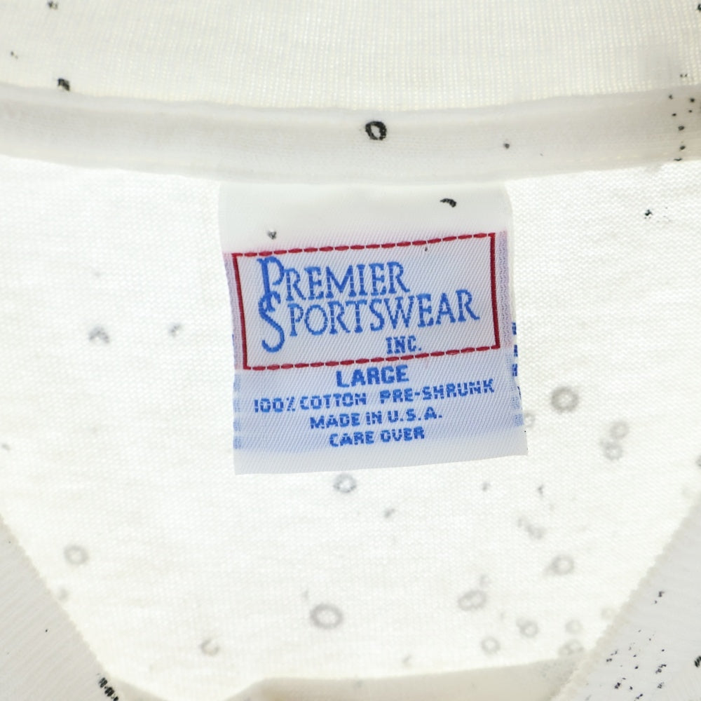 VINTAGE(ヴィンテージ) 90s PALAU ISLAND 90s OVERPRINT T-SHIRT DIVE JAWS 総柄プリントTシャツ ホワイト