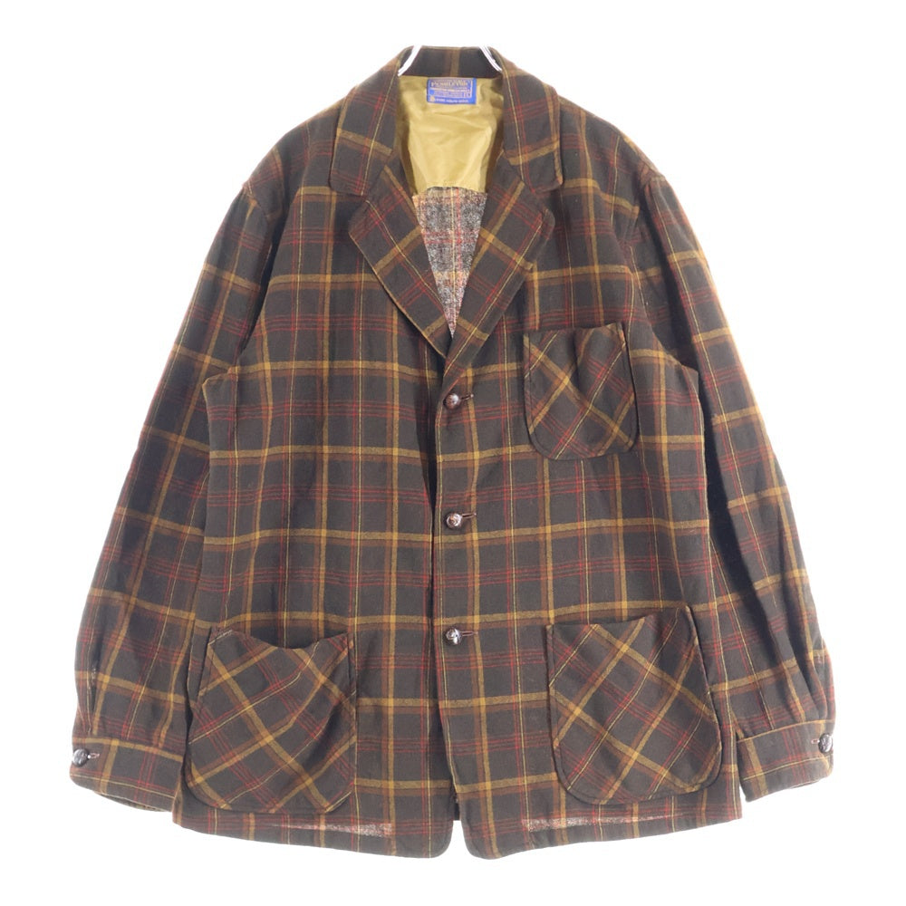 PENDLETON(ペンドルトン) 60s チェック柄 ウールボタン テーラード 