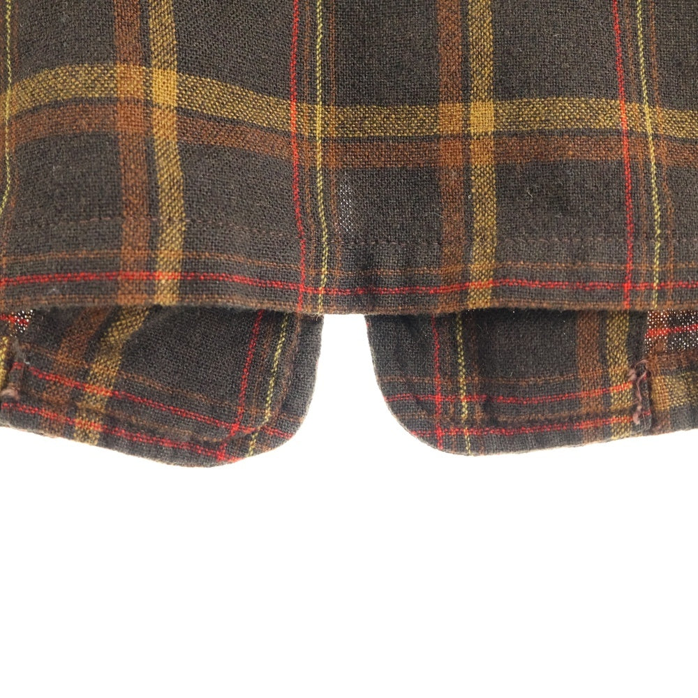 PENDLETON(ペンドルトン) 60s チェック柄 ウールボタン テーラードジャケット ブラウン