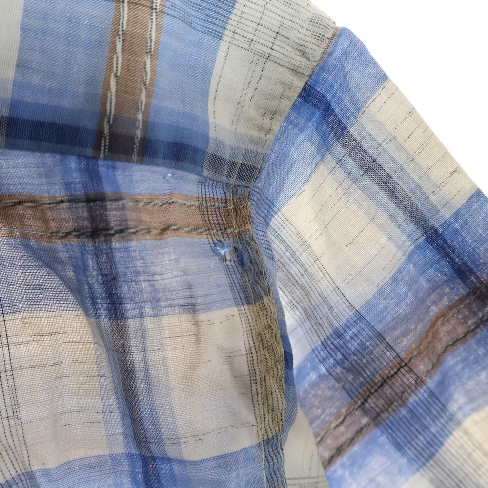 VINTAGE(ヴィンテージ) 60s Archdale Fashions オープンカラー 半袖シャツ ブルー/ホワイト