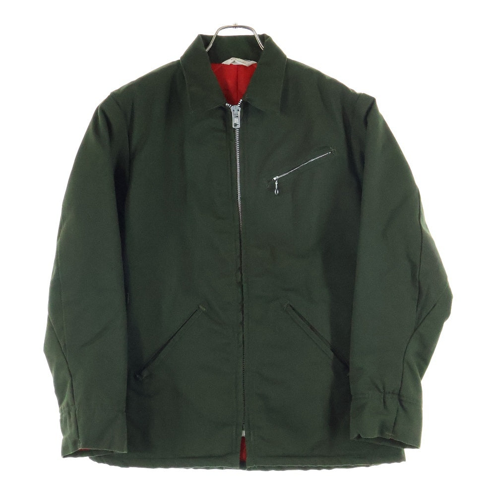 VINTAGE(ヴィンテージ) 70s Key Imperial Lined Work Jacket キーインペリアル キルティングライナー ジップアップ ワークジャケット カーキ