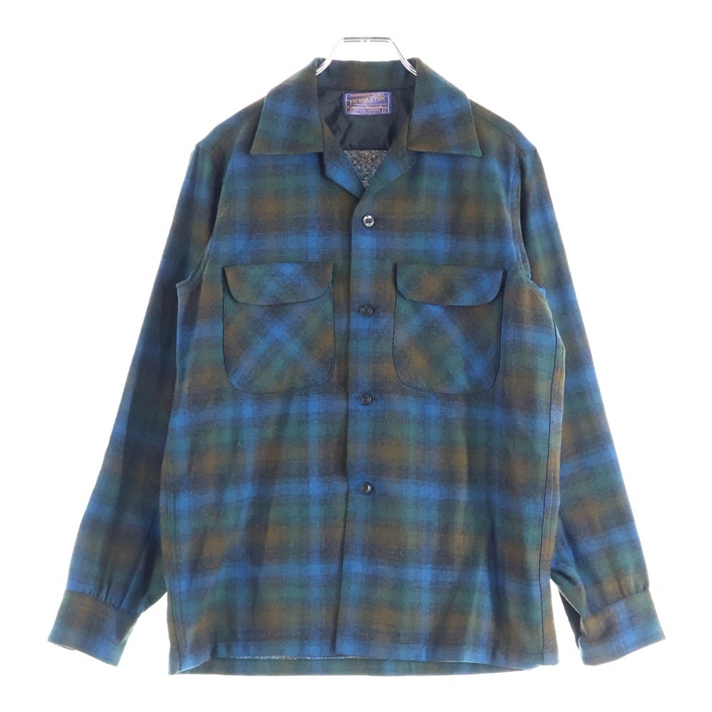 PENDLETON(ペンドルトン) 50s ウールチェック ボードシャツ 長袖