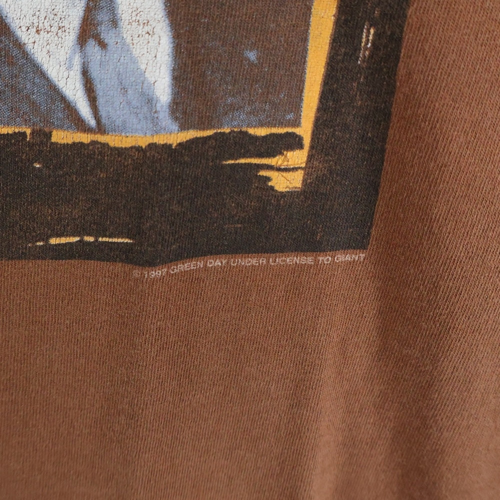 VINTAGE(ヴィンテージ) 90S GREEN DAY NIMROD L/S 97 グリーンデイ ニムロッド 長袖 Tシャツ カットソー ブラウン